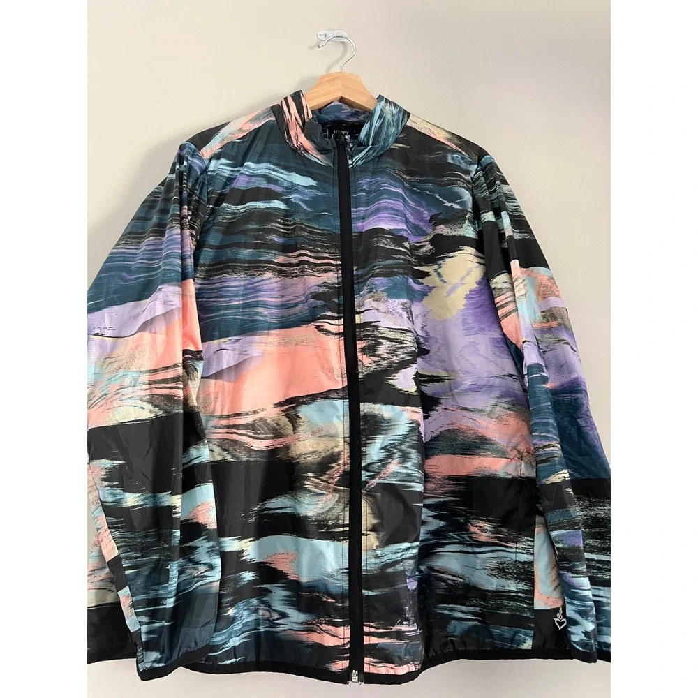 Torrid Womens Plus 0 Happy Camper Polyester Woven Lightweight Active Jacket - Picture 5 of 15